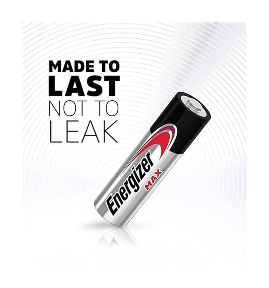 Energizer Max Alkaline Batteries - AA (Pack Of 2)